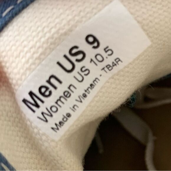 Vans TB4R Off the Wall Blue Low Top Skate Sneakers Men 9/Women 10.5 - Picture 6 of 8